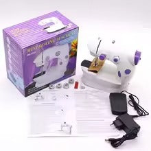 Portable Mini Electric Sewing Machine — Dual-Speed, 2-Power Modes (AC & Battery), Built-in LED, Complete Starter Kit for Beginners, Adults & Travel