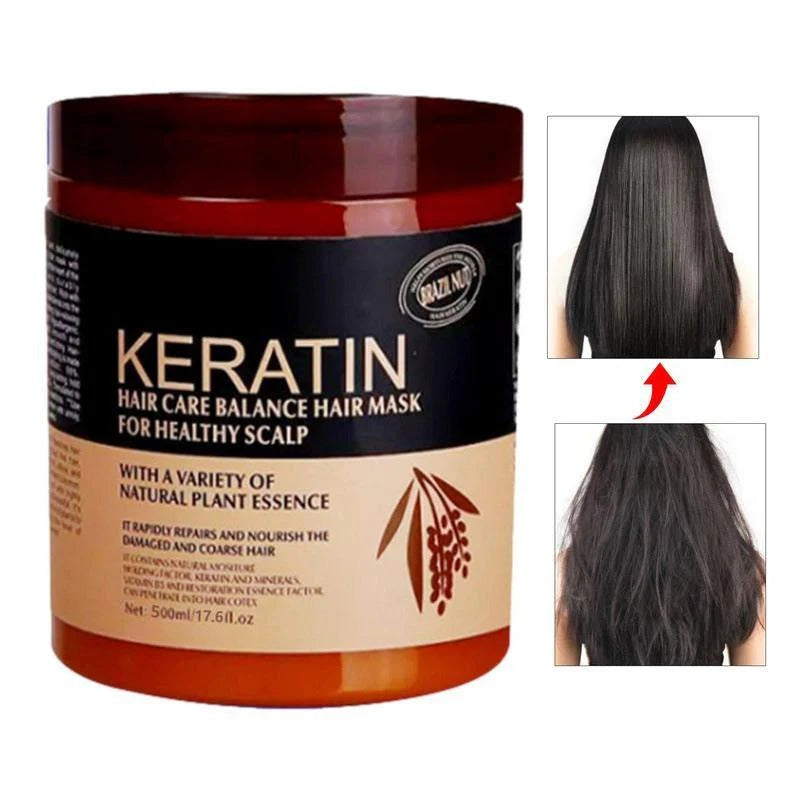 Hair Repair Bundle – Karseell Collagen Maca Hair Mask + Keratin Hair Care Mask  | Deep Conditioning Treatment for Dry Damaged & Frizzy Hair | All Hair Types