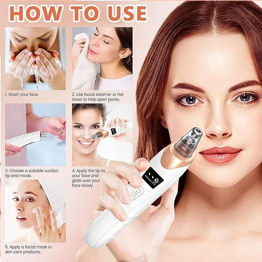 Vacuum Suction Blackhead Remover – Electric Pore Cleaner for Deep Facial Cleansing