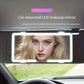 Extra Large Car Visor Vanity Mirror with LED Lights — 3 Light Modes, Rechargeable USB, Portable Touch Mirror for Car, Travel & Daily Touch-Ups