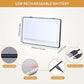 Extra Large Car Visor Vanity Mirror with LED Lights — 3 Light Modes, Rechargeable USB, Portable Touch Mirror for Car, Travel & Daily Touch-Ups